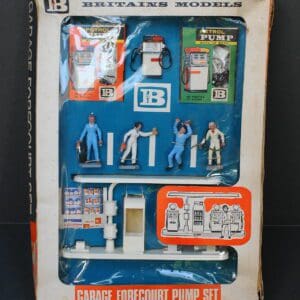 SOLD Britains Esso Garage Forecourt Set Boxed