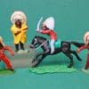 Timpo Solid Plastic Native Indians - Group of 4