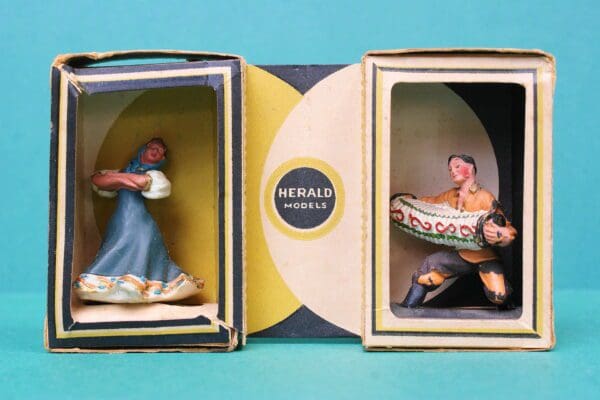 Herald Models Ukrainian Man & Woman Dancer Cartons RARE!