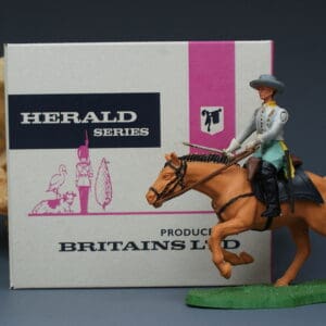 Britains ACW Confederate Cavalry Officer + Repro Box #44