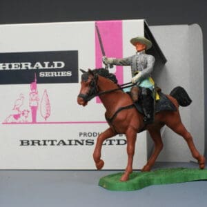 Britains ACW Confederate Cavalry Officer + Repro Box #46
