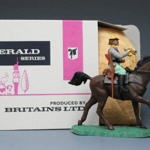 Britains ACW Confederate Cavalry Bugler + Repro Box #47