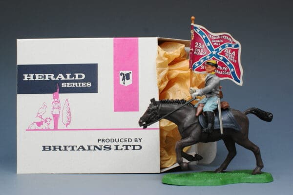 Britains ACW Confederate Cavalry Standard Bearer #48