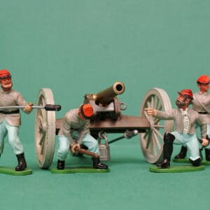 Britains ACW Confederate Forces Gun & Crew #4