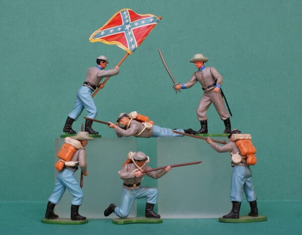 Britains "Eyes Right" Confederate Infantry - Set of 6