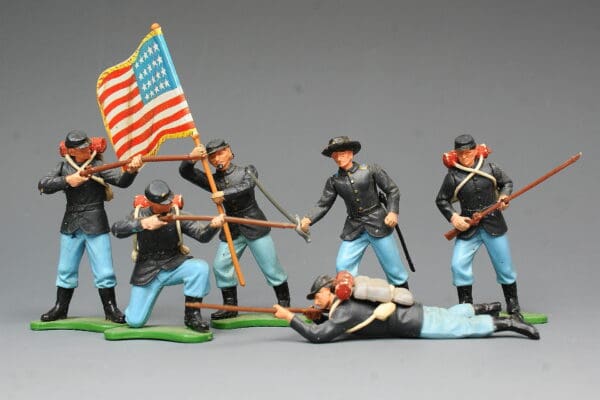 Britains "Eyes Right" Federal Infantry - Set of 6 (Enfield)