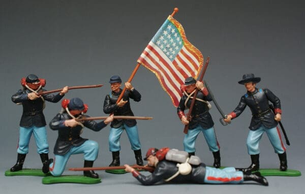 Britains "Eyes Right" Federal Infantry - Set of 6 (Letchworth)