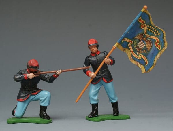 Britains Pair of "Eyes Right" Federal Infantry (Letchworth)