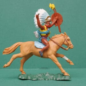 Herald Swoppet Mounted Indian Chief with Dagger