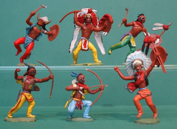 Britains Swoppet Indians - Full Set of 6 Poses (Manhattan)