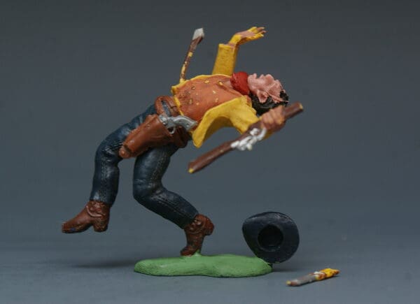 Swoppet Cowboy Wounded with Arrow - YELLOW Torso