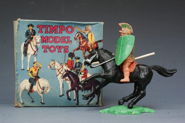 Timpo Mounted Roman with Lance (Green)