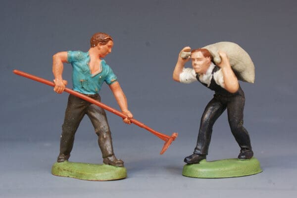 Britains PVC Farm Labourers - Turquoise Shirt
