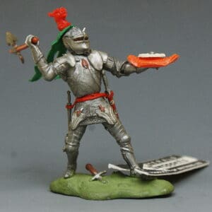 Swoppet C15th Knight with Axe - Boars Head Crest
