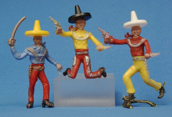 Cherilea 60mm Swoppet Mexicans - Rare BLUE Torso!
