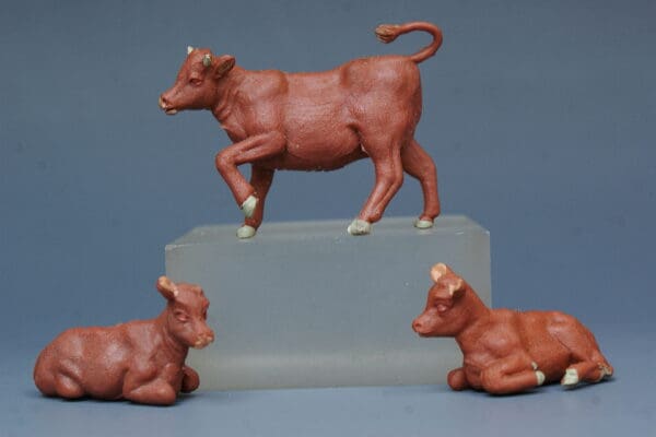Britains Herald Farm - BROWN Calves - Rare!