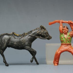 Timpo Early Mounted Wounded Cowboy (Lead Mould)