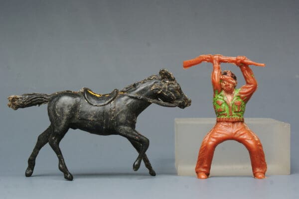 Timpo Early Mounted Wounded Cowboy (Lead Mould)