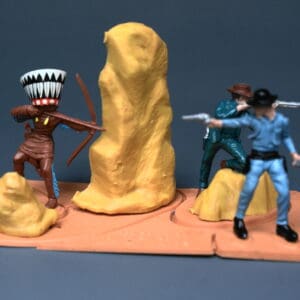 Britains Mini-set Cowboys & Indian Scenic Models, Boxed