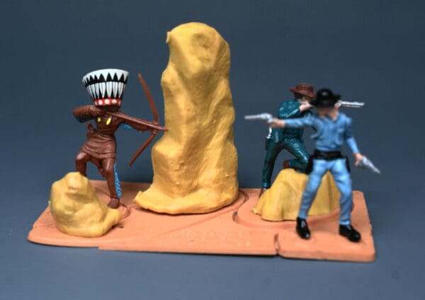 Britains Mini-set Cowboys & Indian Scenic Models, Boxed