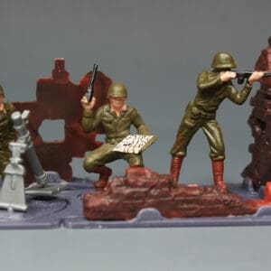 Britains Mini-set U.S. Mortar Team Scenic Models, Boxed