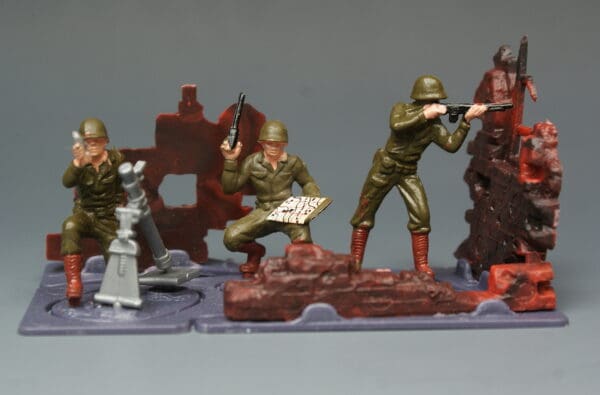 Britains Mini-set U.S. Mortar Team Scenic Models, Boxed