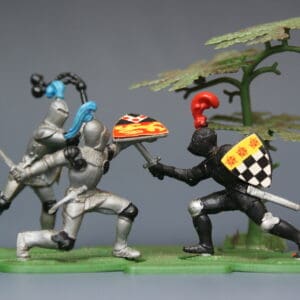 Britains Mini-set Knights in Ambush Scenic Models, Unboxed - Rare