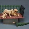 Britains Mini-Set Lions in Cage Scenic Models, Unboxed