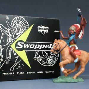 Herald Swoppet Mounted Indian Chief with Dagger