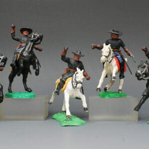 Timpo Solids ACW Mounted Union Officers x 5 (Missing Swords)