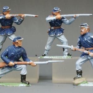 Timpo Solids ACW Union Infantry - LIGHT BLUE Plastic
