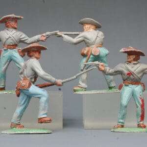 Timpo Solids Matching Set of ACW Confederate Infantry