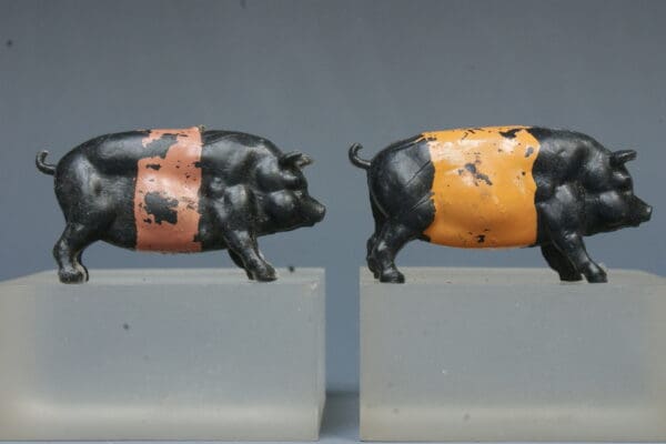 Hilco Farm Saddleback Pigs - BLACK Plastic