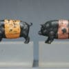 Hilco Farm Saddleback Pigs - BLACK Plastic - Image 2