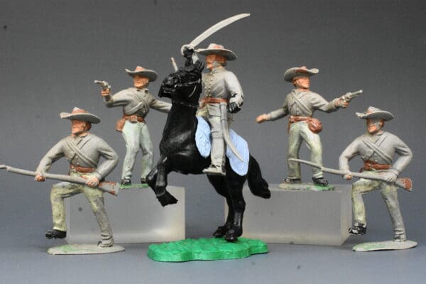 Timpo Solids ACW Confederates Mounted & On Foot