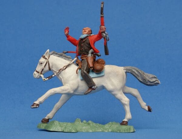 Herald Swoppet Mounted Cowboy Wounded by Arrow (+Repro Box) - Image 2