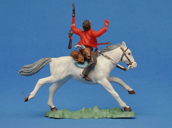 Herald Swoppet Mounted Cowboy Wounded by Arrow (+Repro Box) - Image 4