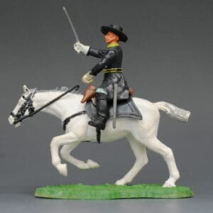 Swoppet ACW Union Cavalry Officer - White Galloping Horse #84