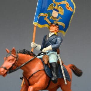 Swoppet ACW Union Cavalry Standard Bearer - Chestnut Horse