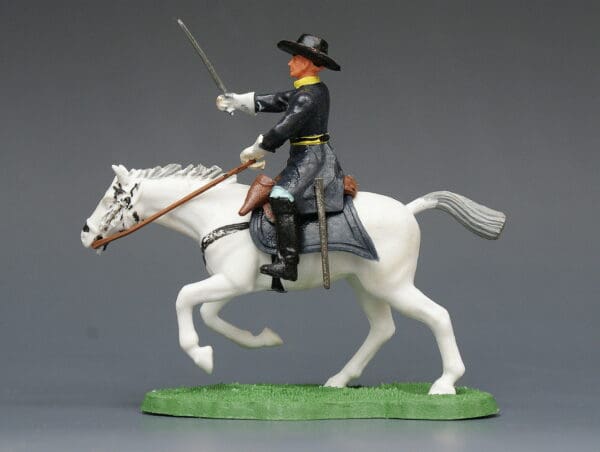 Swoppet ACW Union Cavalry Officer - White Galloping Horse #89 - Image 2