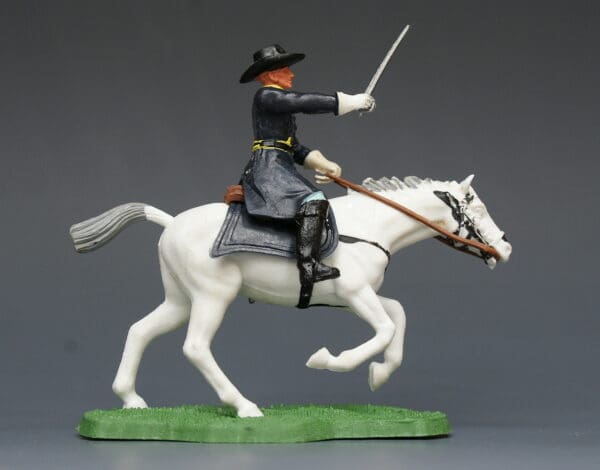 Swoppet ACW Union Cavalry Officer - White Galloping Horse #89 - Image 3
