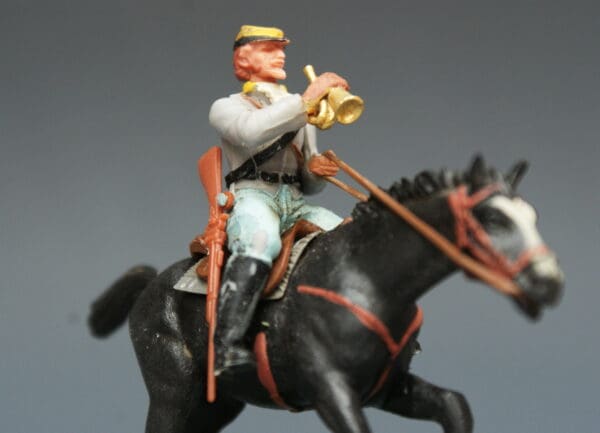 Swoppet ACW Confederate Cavalry Bugler - Repro Box #92