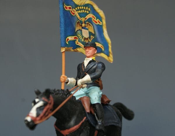 Swoppet ACW Union Cavalry Standard Bearer #101