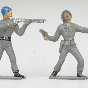 Comansi (Spain) Pair of 70mm American Marines - GREY Plastic