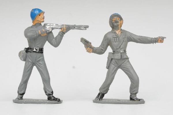 Comansi (Spain) Pair of 70mm American Marines - GREY Plastic