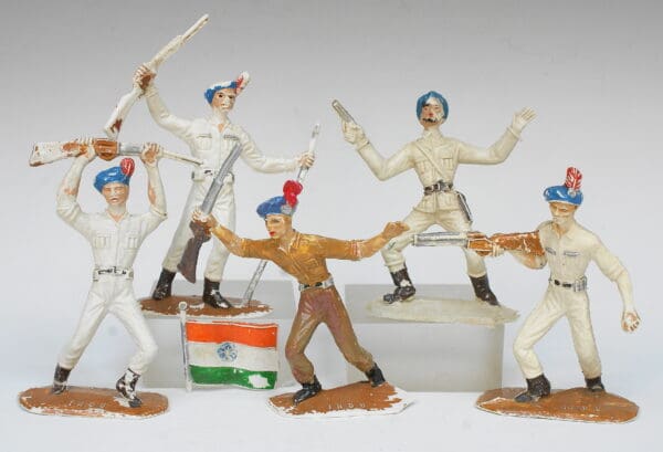 Comansi (Spain) 70mm Indian Army - Part-set of 5