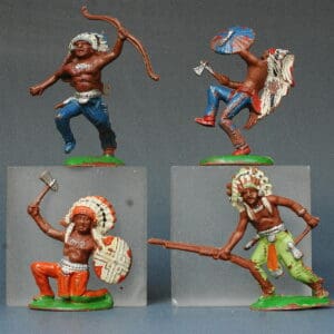 SOLD Cherilea 50mm Indians - Set of 4 from Lead Moulds