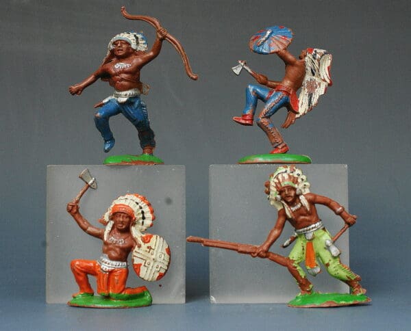 Cherilea 50mm Indians - Set of 4 from Lead Moulds