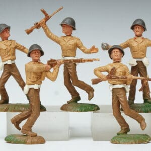 Nardi (Italy) 70mm WW2 US Marines - Group of 5 - Swoppet Type