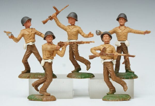 Nardi (Italy) 70mm WW2 US Marines - Group of 5 - Swoppet Type